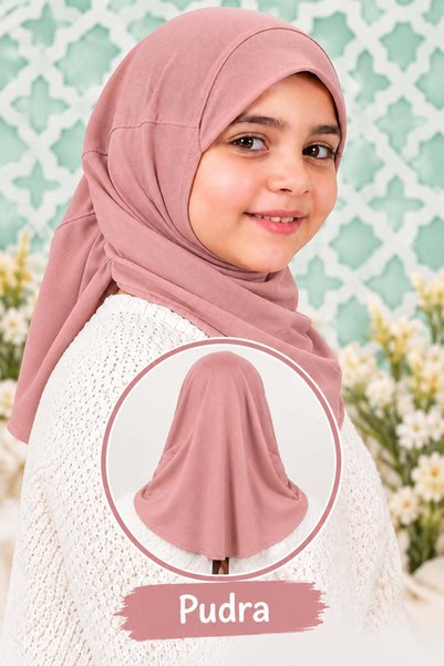 IYDGAH Pleated Children's Hijab_Practical Headscarf Scarf_Hijab for Kids Pray...