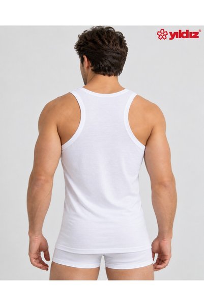 Alize Moda Yildiz 100% Cotton Ribbed 3-Piece Sports Men's Undershirt