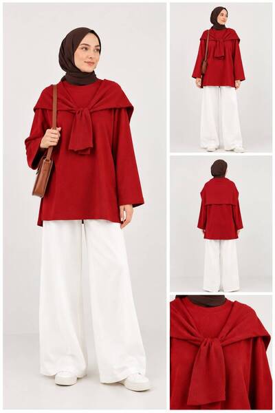 Omuz Şallı Basic Tunik