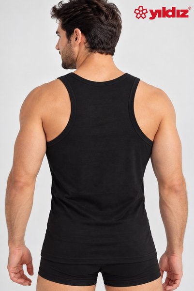 Alize Moda Yildiz 100% Cotton Ribbed 3-Piece Sports Men's Undershirt