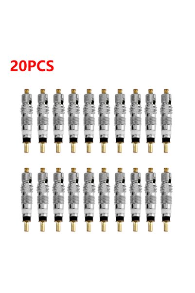 Choice 20Pcs 20Pcs Detachable Presta Bicycle Valve Core Replacement Brass CNC...