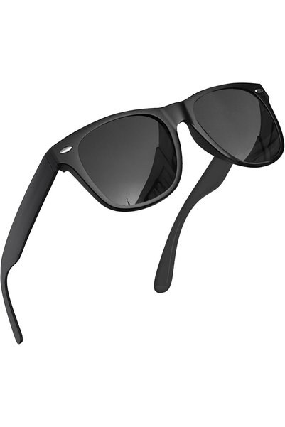 Generic Polarized Super Dark Sunglasses for Men and Women Trendy Retro Sun Gl...