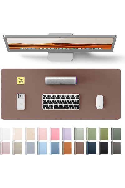 Generic Leather Office Desk Mat, Mouse Pad Xxxl, Chocolate, 600x350mm