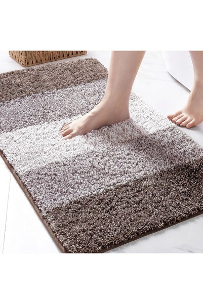 Generic Soft Absorbent Bathroom Rugs, Non-Slip Bath Mat, 61x119 CM