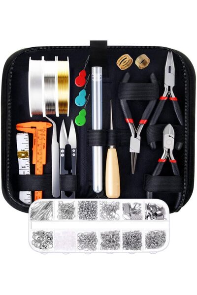 Generic Jewellery Making Supplies Kit with Jewellery Tools, Jewellery Wires a...
