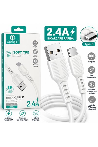 Generic Brand Gpengkj Καλώδιο USB Type-C, Γρήγορη Φόρτιση 2.4A, 1 Μέτρο, Μετα...