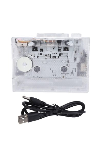Dpofirs مشغل شرائط كاسيت محمول مع محول من الشريط إلى MP3، يعمل بالـUSB وبطاري...