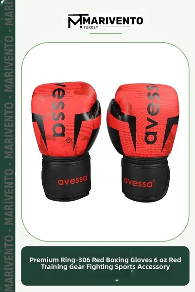 Generic Brand Premium Ri̇ng-306 Red Boxing Gloves 6 oz Red Training Equipment...