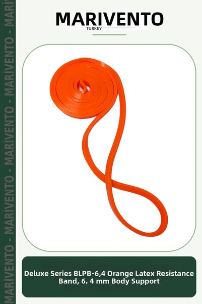 Generic Brand Delux Series Blpb-6,4 Orange Latex Power Band Orange 6,4 mm Bod...