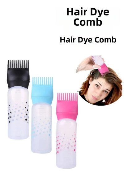 lawrenceshop Comb Hair Coloring Bottle Hair Coloring Comb Hair Care Comb Hair...