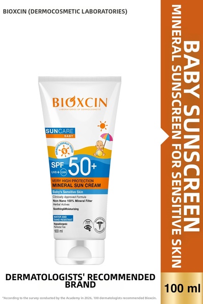 Bioxcin Sun Care Very High Protection Mineral Sun Cream for Sensitive Skin Ba...