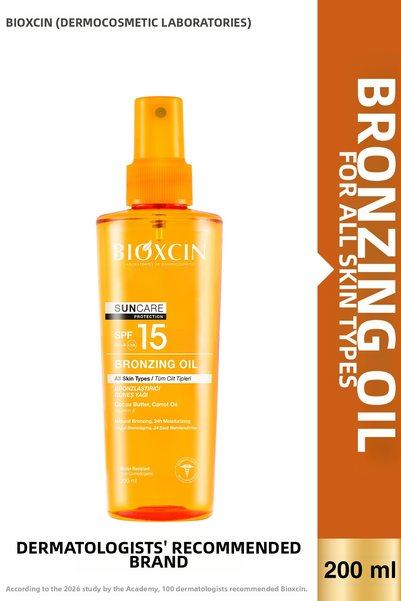 Bioxcin زيت تسمير البشرة عالي الحماية بعامل حماية من الشمس +30 - 200 مل