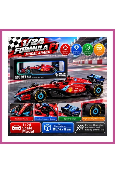 Generic Brand 1/24 Formula F1 Red Model Car Vmbzs