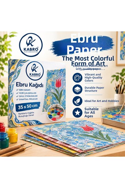 kabro Ebru Paper 35X50 cm 120 Gr 100 Pieces |   Ebru Art, Painting, and Hobby...