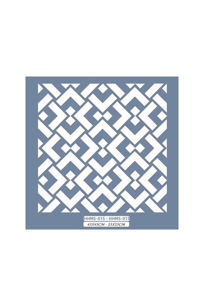 Cadence Boya Hhmms15 Home Heritage Geometric Pattern Stencil 25X25Cm