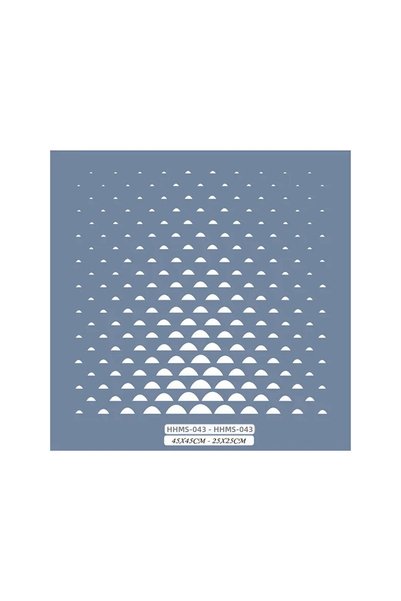 Cadence Boya Hhmms43 Home Heritage Half-Circle Stencil 25X25Cm