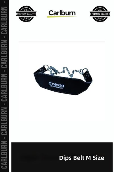 Carlburn Delux Series Dips Belt m Size Equipment Bodybuilding Sports