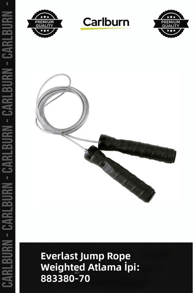 Carlburn Premium Everlast Weighted Jump Rope 883380-70, for Physical Energy E...