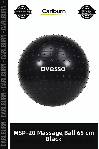 Carlburn Deluxe Series MSP-20 Massage Ball, 65 cm, Black, Vakit Body