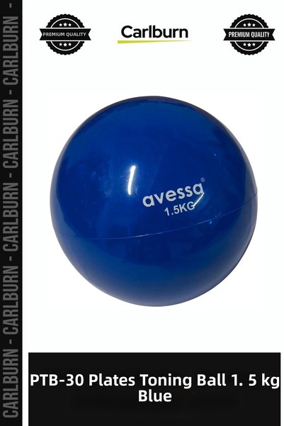 Carlburn Premium PTB-30 Toning Ball, 1.5 kg, Blue—Exercise Equipment, Gym Bal...