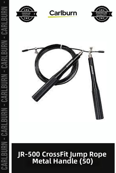 Carlburn Special Edition JR-500 CrossFit Jump Rope with Metal Handles (50) Ex...