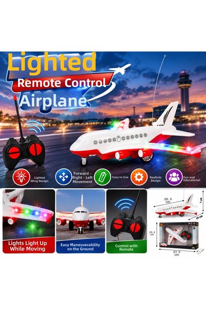 NW NessiWorld Illuminated Remote Control Airplane