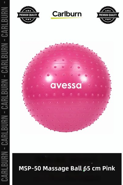 Carlburn Special Edition MSP-50 Massage Exercise Ball, 65 cm, Pink, Fitness, ...