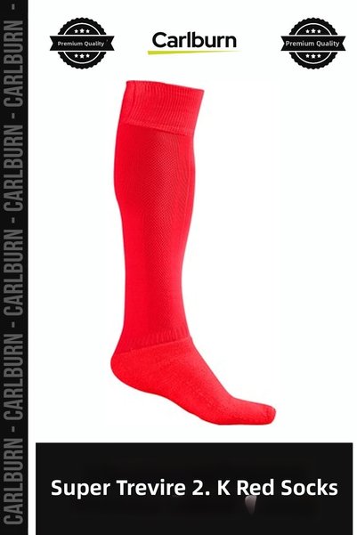 Carlburn Premium Super Trevire 2nd Grade Red Socks—Textile Gift—Colorful
