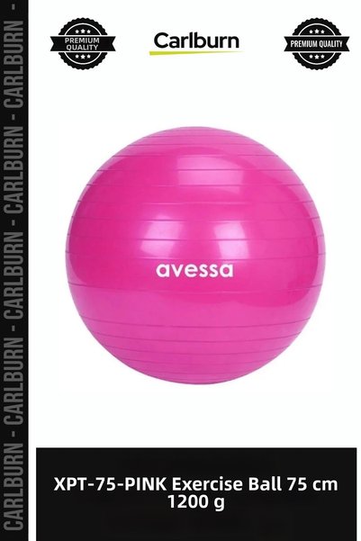 Carlburn Premium XPT-75-PINK Exercise Ball, Pink, 75 cm, 1200 g, Fitness, Pra...
