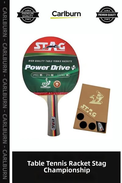 Carlburn Special Edition Table Tennis Racket Rubber: Stag Championship Player...