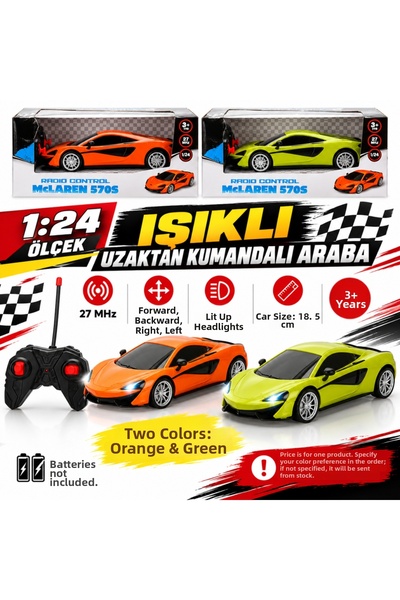 NW NessiWorld 1:24 Mclaren 570S Remote Control Car with Lights (Price Is for ...