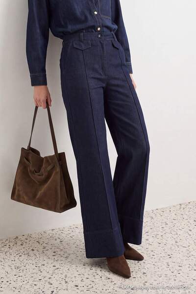 TRENDYOLMİLLA Lacivert Culotte Pantolon TWOAW27PL00036