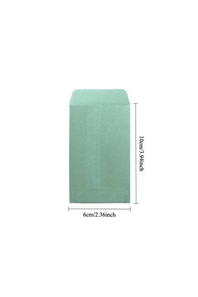 Choice 6x10cm sage 50 pcs Sage Green Small Coin Envelopes, 6 x 10 cm Mini See...