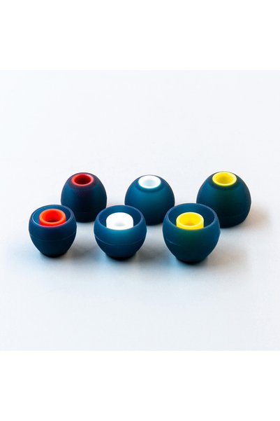 Choice 3 pairs BU-White-M KBEAR 08 Silicone Earphone Eartips Noise Isolating ...