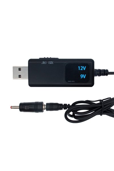 Bolantedz محول تعزيز USB KWS-910 من تيار مستمر 5 فولت إلى 9 فولت 12 فولت كابل...