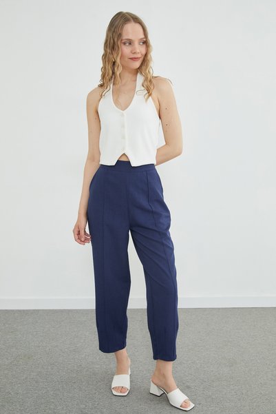 Fulla Moda Çimalı Zippered Trousers with Pliers