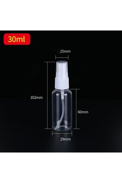Choice7 3pcs 30ml 3/5/10pcs Refillable 10ml 30ml 50ml 100ml Clear PET Plastic...