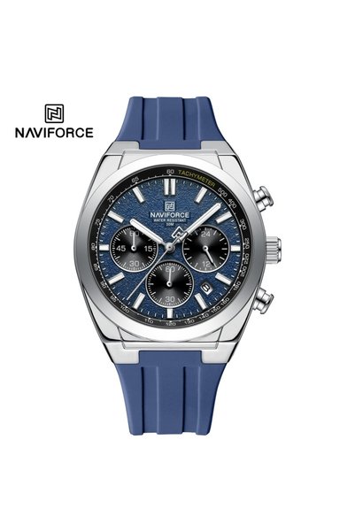 Choice4 NAVIFORCE SBEBE NAVIFORCE Men Watches Multifunctional Chronograph Sil...
