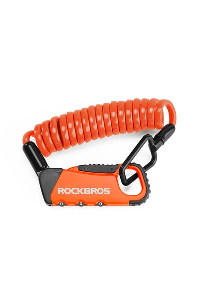Choice قفل دراجة ROCKBROS RBK6N-OR من ROCKBROS، قفل محمول خفيف الوزن برمز سري...