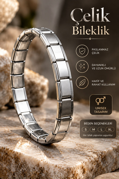 NBS Beautiful Naturel Stones سوار من الفولاذ المقاوم للصدأ قابل للتعديل للجنس...