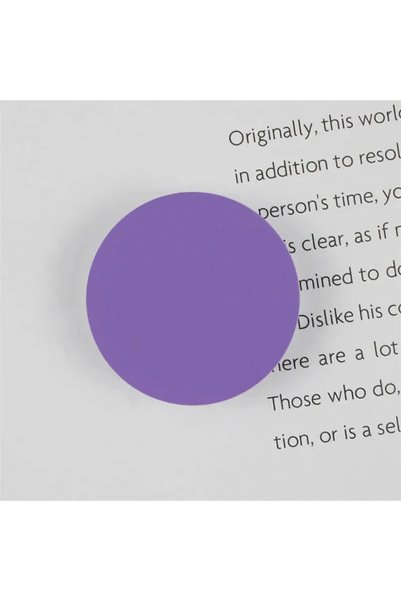 Choice15 09-purple 1/2/4Pcs Round Solid Color Foldable Finger Ring Solid Grip...