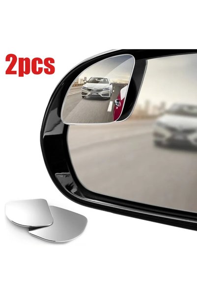 choice2 A-01 1/2PcsRound Frame Convex Blind Spot Mirror Safety Driving Wide-a...