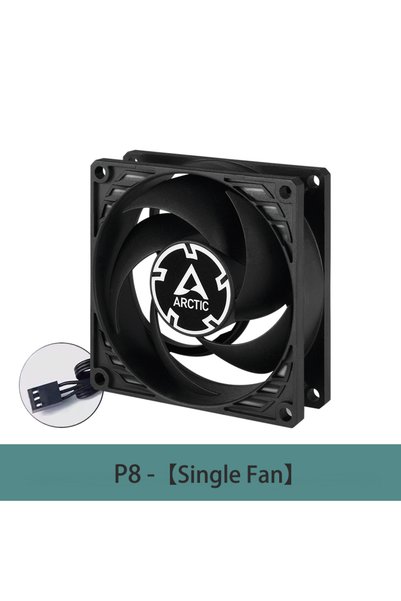 Choice NO RGB black P8 Black ARCTIC P8 - 80mm Case Fan, Pressure-Optimised, q...