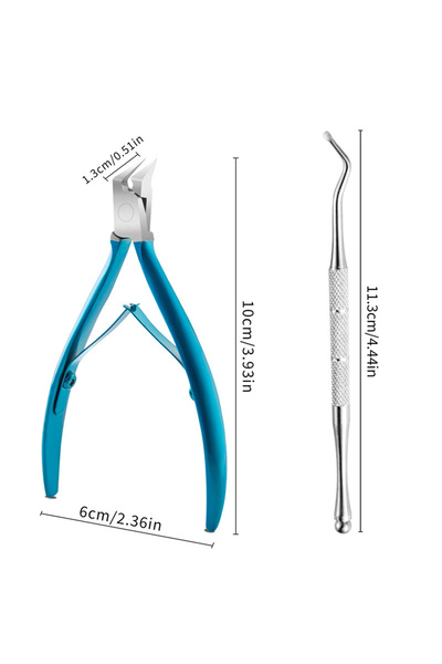 Choice1 Blue with Lifter Toe Nail Clipper For Ingrown Or Thick Toenails Toena...