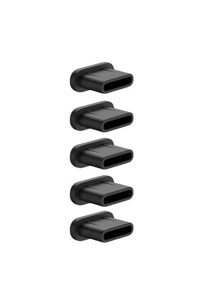 Choice9 Black-5X 20-1PCS Type-C Dust Plugs Charging Port Protector Dustplug U...