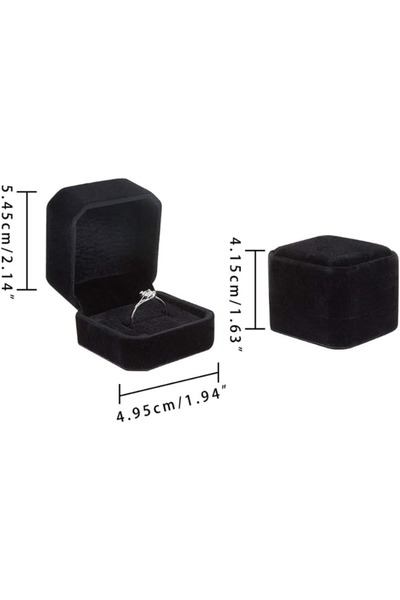 Choice 10pcs 10 Pack Velvet Ring Box Earring Box Black Velvet Jewelry Pendant...