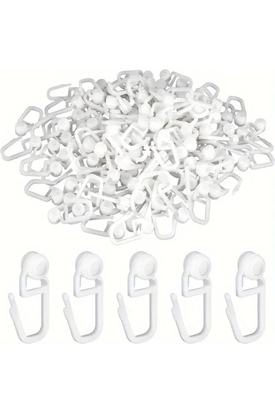 Choice 50pcs 50pcs Nano Silent Curtain Pulley AccessoriesCurtain Track Hooks ...