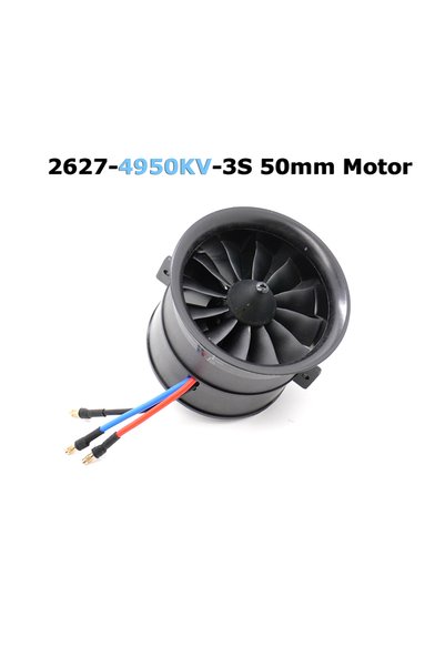 Choice 50mm 4950KV 50/64/70mm RC EDF Motor Duct Fan 11-Blades 3S-6S 40A 50A 8...