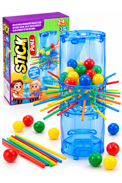 a v d a Stick Pull Çubuk Çekme Oyunu Topları Düşürme Eğitici Zeka ve Strateji...