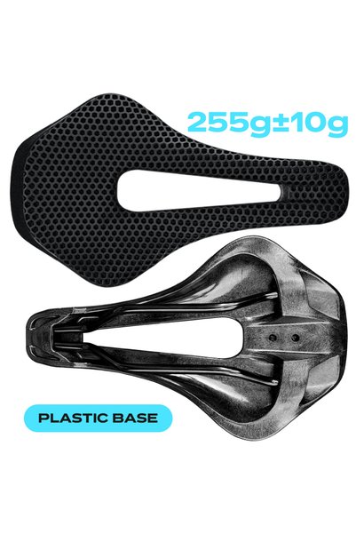 Choice Black Plastic Base RYET Full Carbon 3D Printed Saddle Ultralight Hollo...